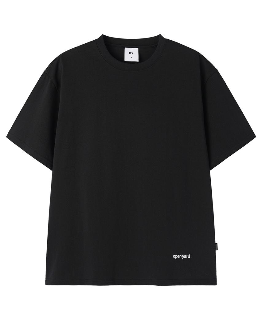 Opeunyadeu(Owai) Check Trump Patch Tee - Black
