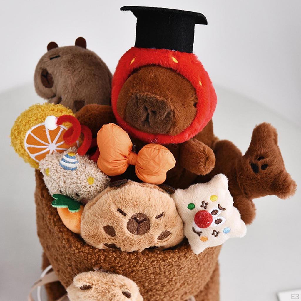Capybara Plush Floral Arrangement Doll Gift for Celebrations And Events