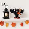 Halloween Home Decor Wooden Table Sign, Cute Ghost Witch Hat Bat Freestanding Tiered Tray Decorations Ornament, Rustic Farmhouse Tabletop Block