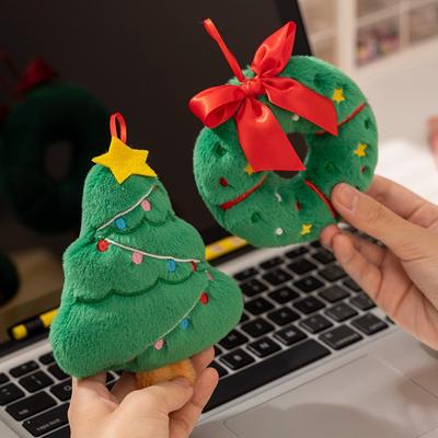 Christmas Decorations Gingerbread Man Christmas Tree Wreath Plush Toy Doll Christmas Tree Decoration Pendant