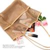 Beach Bag with Mini Pocket Beach Tote Bags for Women Large Foldable Mesh Swimming Pool Travel Bags Sandproof