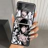 Jujutsus Fushiguro Toji Harte PC-Handyhülle Für Samsung Galaxy Z Flip 7 6 5 4 3 Schwarz ZFlip7 ZFlip6 Flip5 Flip4 Flip3 5G Druck Co