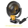 Dual Head Car Fan For Back Seat 3 Speeds Usb Car Rear Headrest Fan For Kids Baby Extender Arm 360°Rotatable Air Cooling Fan