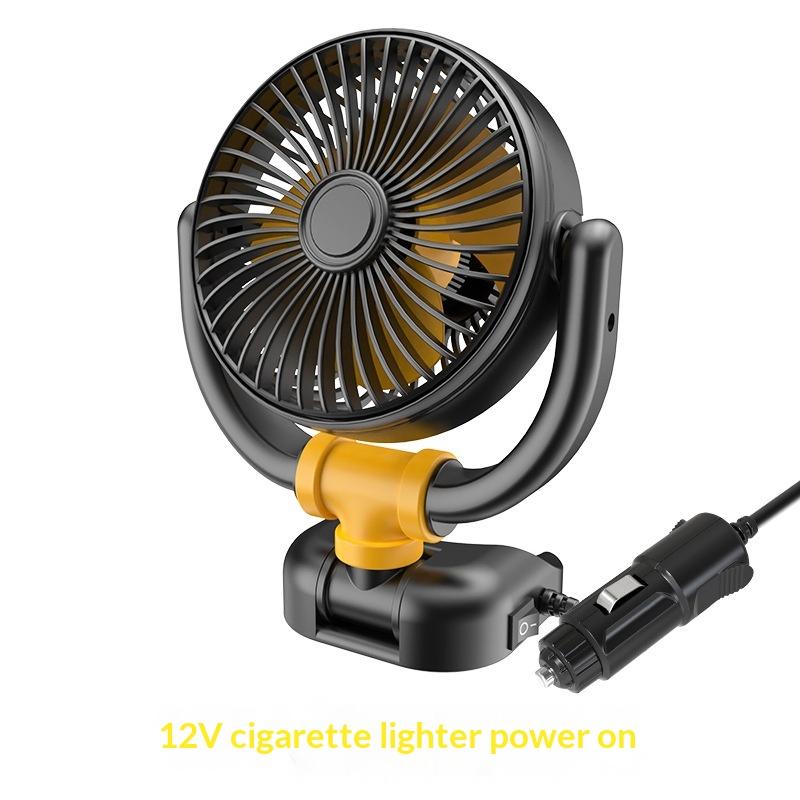 Dual Head Car Fan For Back Seat 3 Speeds Usb Car Rear Headrest Fan For Kids Baby Extender Arm 360°Rotatable Air Cooling Fan