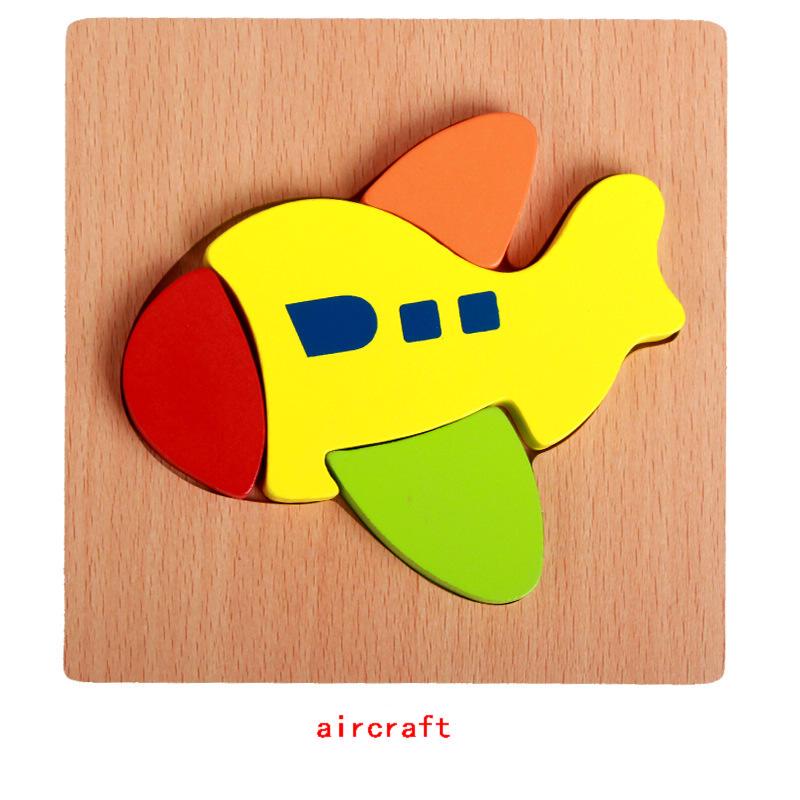 

Детская деревянная игрушка Фрукты Животные Транспорт 3D Пазл