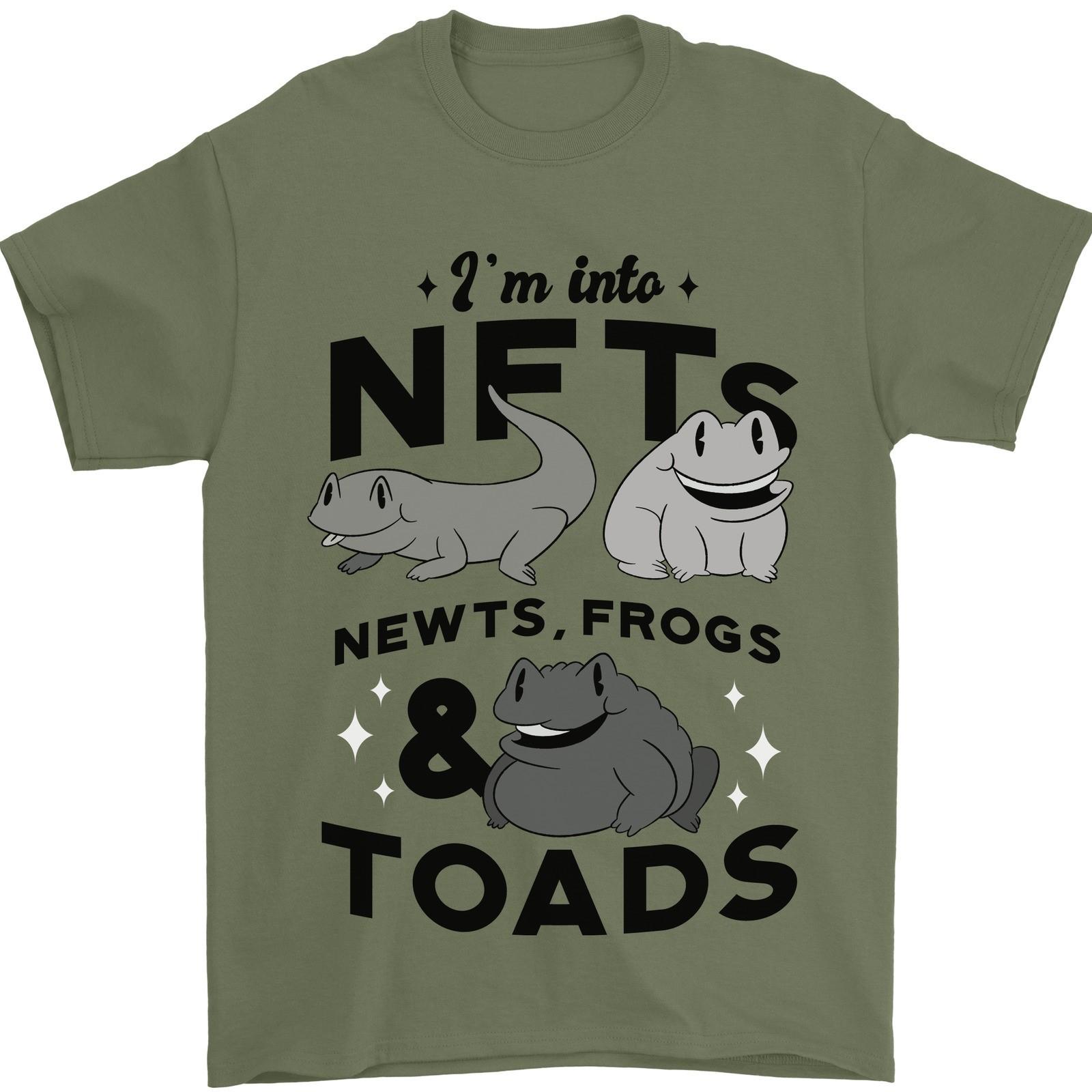 NFT Newts Frogs Toads Mens T-Shirt 100% Cotton 2XL