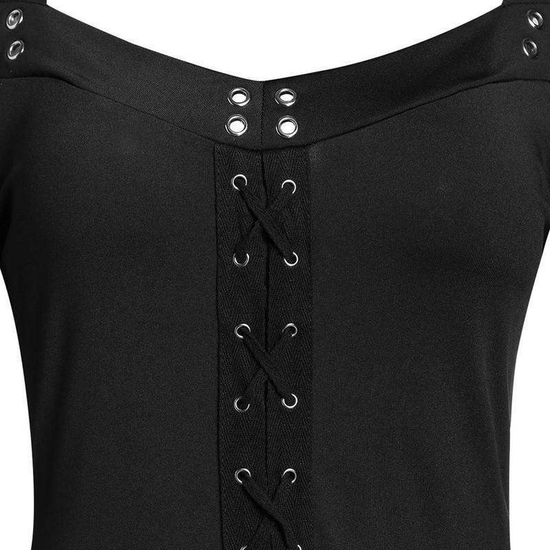 Sexy Elegantes Spitzen-Mini-Kleid Damen Robe Gothic Vintage A-Linie Partykleidung Frau Kleidung Streetwear