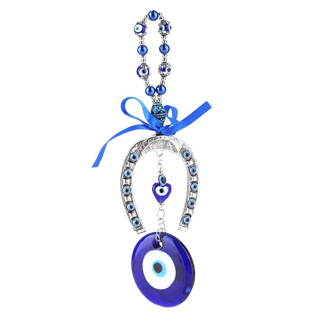 Pendant, Blue Amulet Turkish Amulet Hanging Protector Muslim Blessing Good Luck for Home Decor Housewarming Gift with Isla