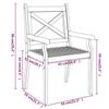 3 Piece Garden Dining Set Solid Acacia Wood