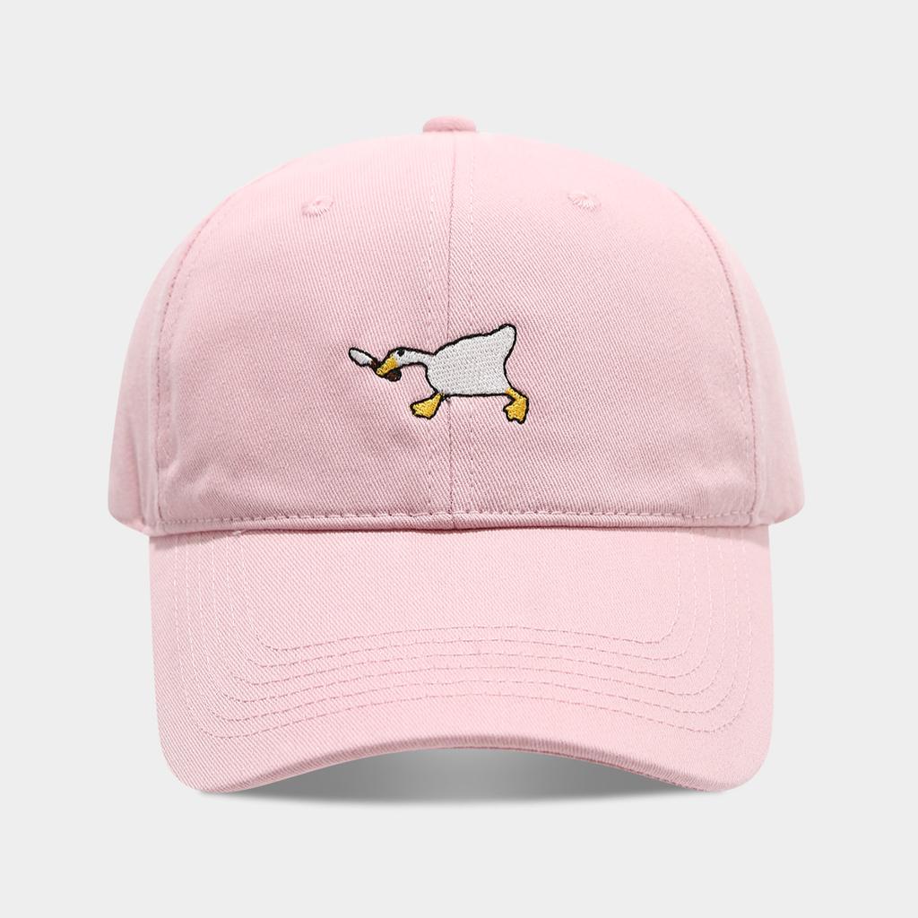 Cute Embroidered Goose Baseball Cap for Women Casual Adjustable Summer Sun Protection Golf Cap Fashion Cartoon Animal Peaked Cap