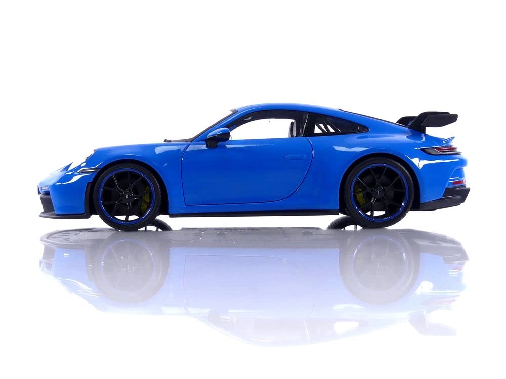 Miniature car Porsche 911 992 GT3 911 992 GT3 COUPE 2022 BLUE WHEELS BLACK 31458BL 1/18 1/18 -