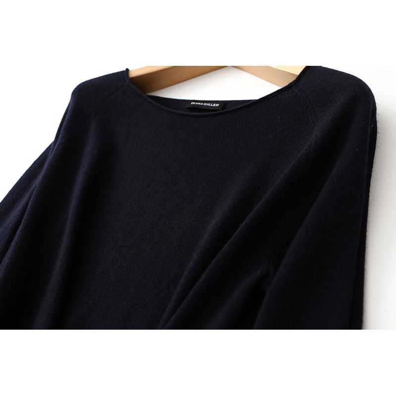 Export Export Intellectual Cashmere Quality Wool Knitwear Fall and Winter Flare Sleeve Underwear Blouse Fashion Mom Wear