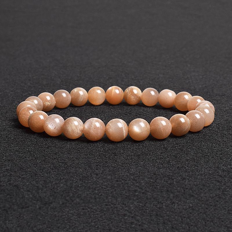 Natural Grey Labradorite Bracelets Flash Smooth Spectrolite Moonstone Round Elastic Beads Bracelet Genuine Natural Stone Jewelry