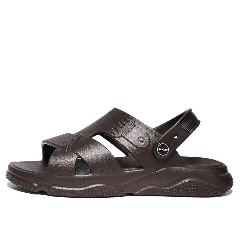 

Сандалии мужские наступающие на дерьмо ощущение летняя мода повседневная спортивная крутые тапочки нескользящие на толстой подошве пляжная обувь для мужчин 45 коричневый