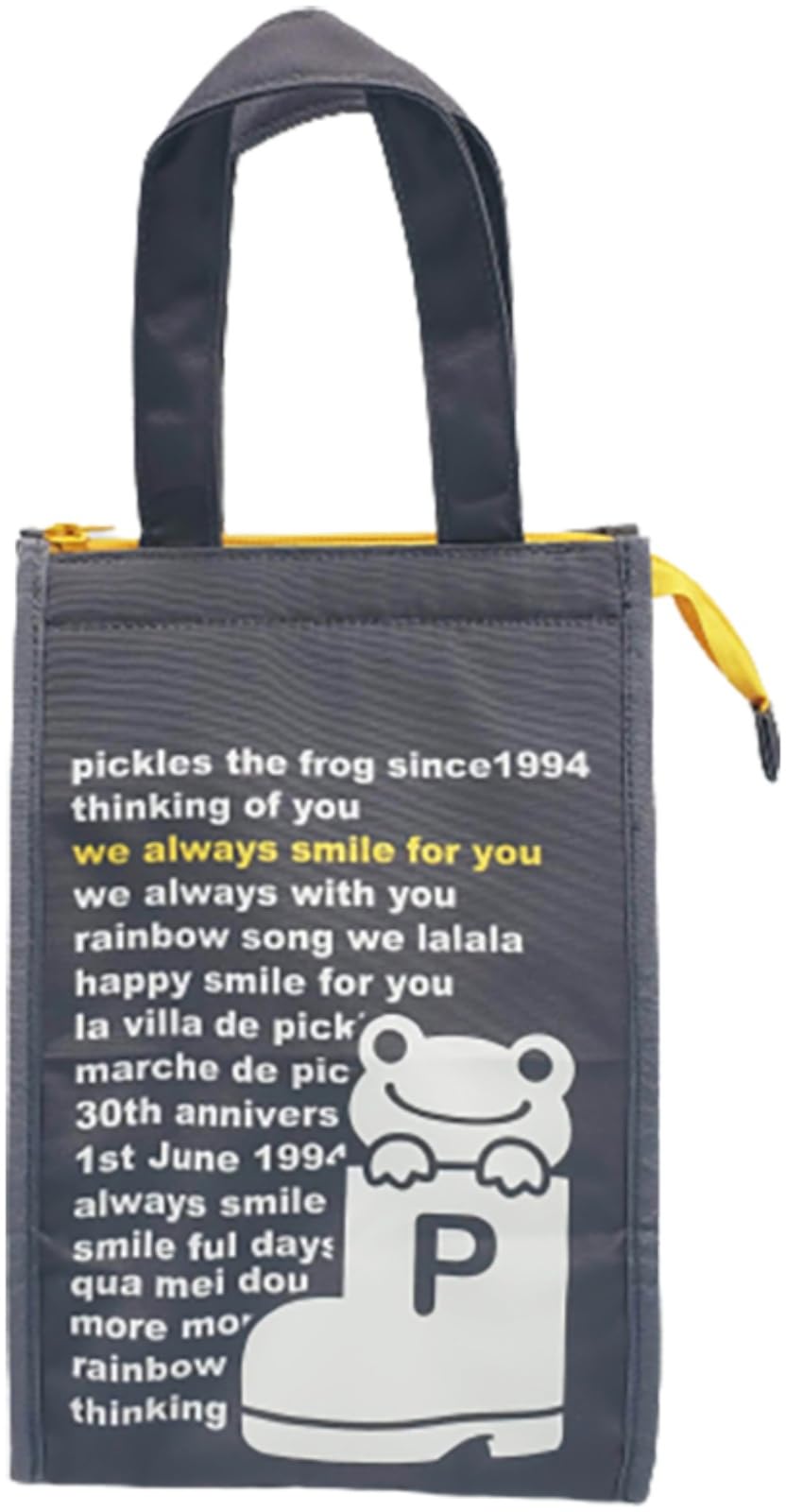 Nakajima Corporation Pickles всегда улыбается надпись Крутая и теплая сумка-тоут с ластовицей S 196552-24 4419₽