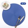 Ningxin PP Round Hand-woven Placemat Thermal Insulation Mat Table Mat Hotel Western Food Mat Non-slip Mat Home Decoration