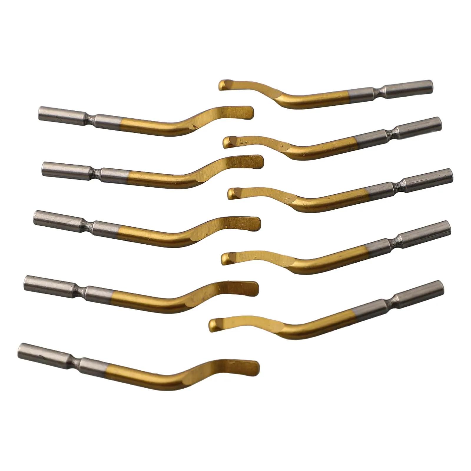 

High Quality Scraper Blade Deburring Scraper Manual Deburring Gold Color 10pcs Set Deburring Rough Edges Manual Deburring China Mainland