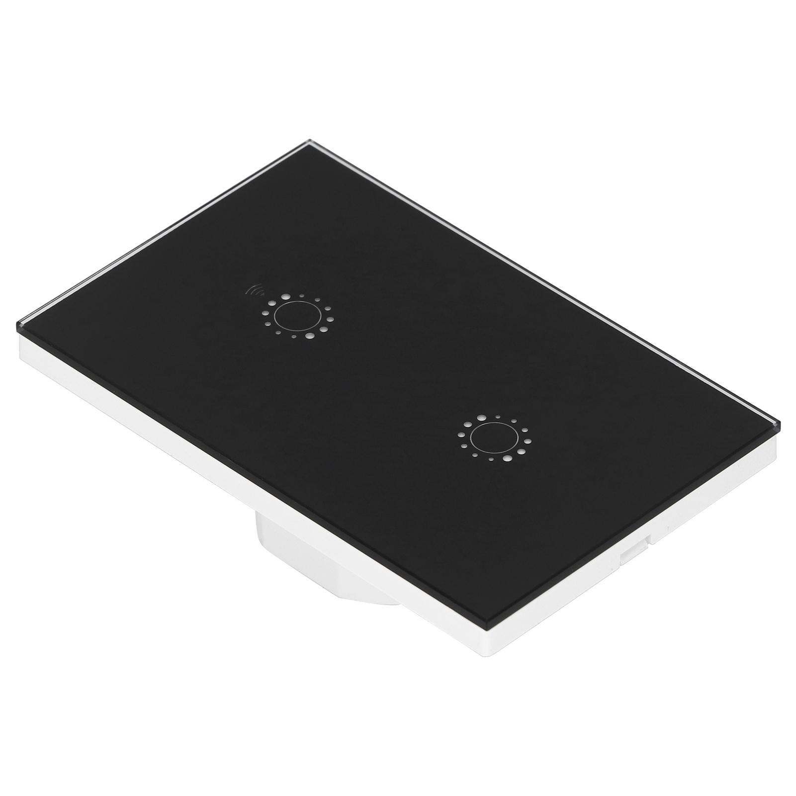 LED Smart Light WiFi Wall Touch 2 Gang for NaIntelligent Voice APP Control AC 95250V