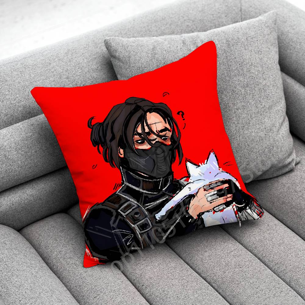 B-Bucky B-Barnes Soldier Throw Pillow Case For 55cm 40cm 45cm 50cm 30cm Square Office Pillowship Cover
