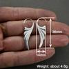 Chic Angle Wing Design Drop Earrings for Women Minimalist Silver Color/Gold Color Feather Dangle Earrings Fashion Jewelry