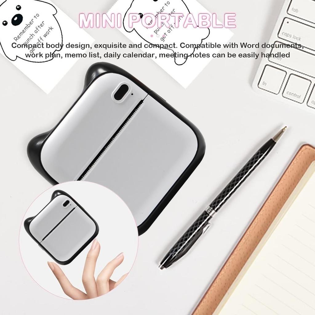 Portable Mini Thermal Photo & Label Printer for Students