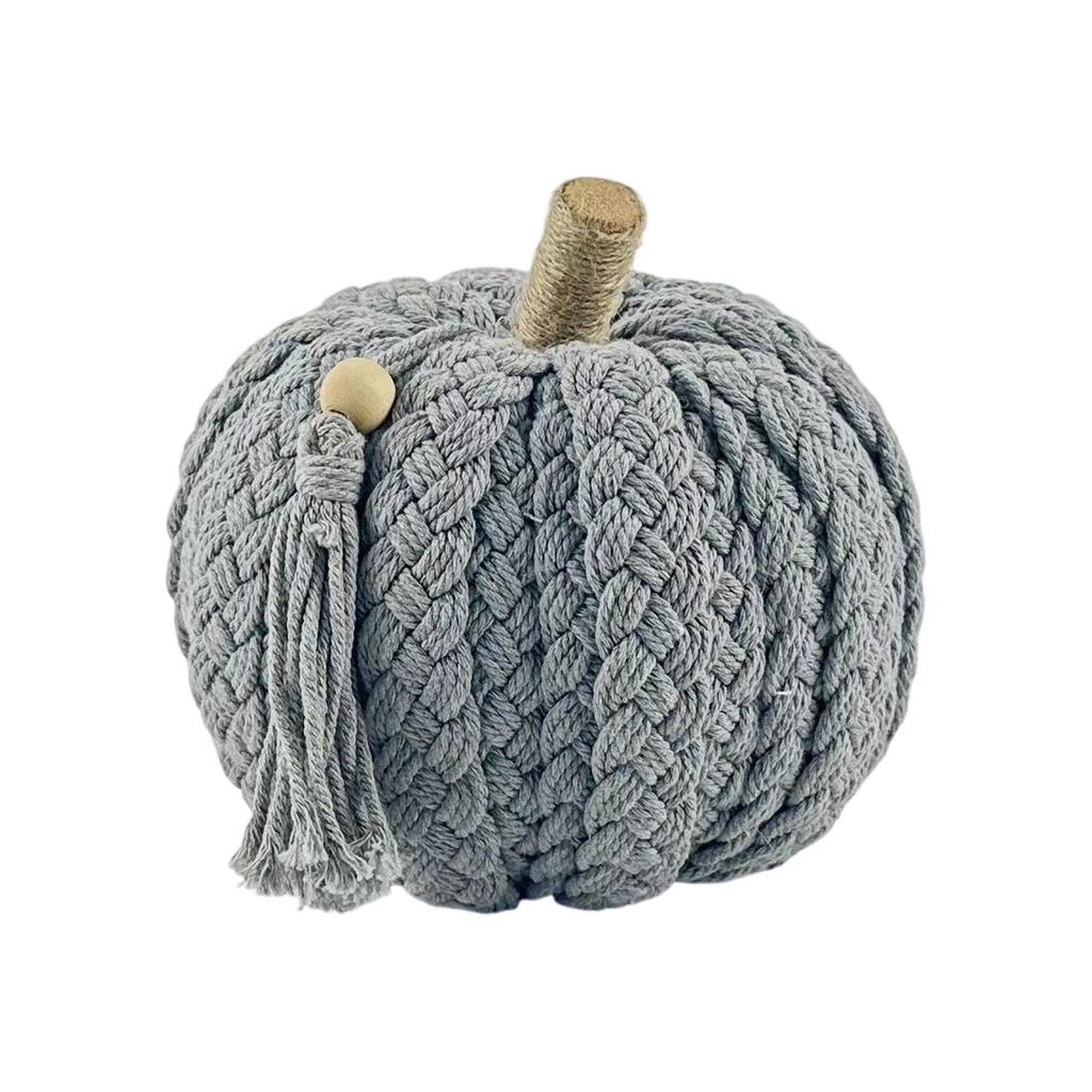 Cotton Rope Pumpkin, Desktop Ornaments, Hand-woven Decorations, Holiday Decoration Props.