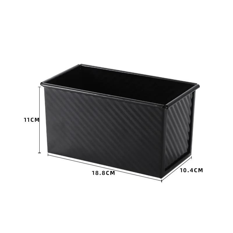 Carbon Steel Baking Molds with Cover Toast Mold for Baking Non-Stick Cake Molds with Lid Bread Baking Tray Pastry Molds