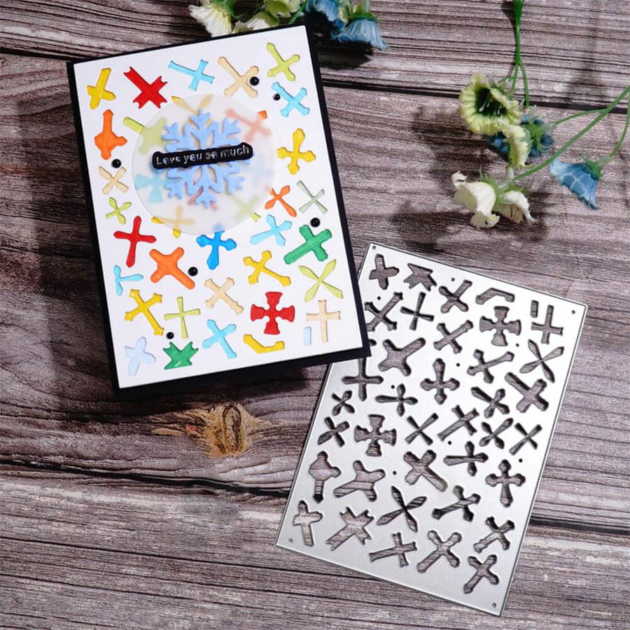 Little Cross Background Board Metal Cutting Dies Stencils for DIY Scrapbook Photo Album Paper Card Decorative Craft Embossing Dies