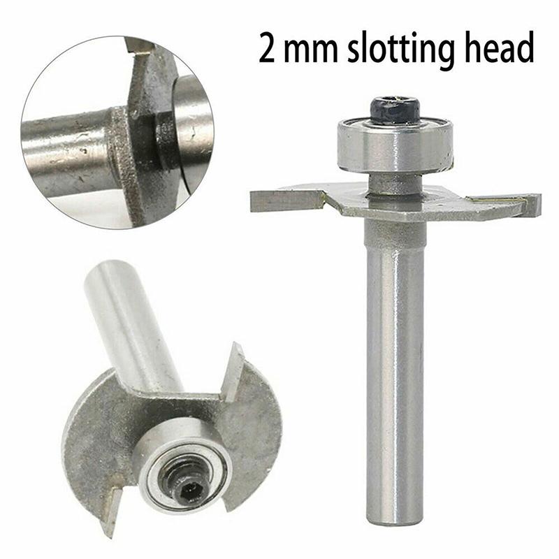 2mm Slot Cutter Bit T Trim Router Hand Held Electric Stand Motor-driven Drill for Knock On Furniture Machinery Accessories