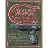 Metal Tin Signs Pistol Victory Wall Decoration Plaque Vintage Art Poster Iron Painting for Man Cave Home Cafe Garden Club Bar