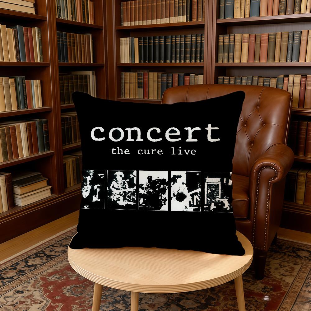 T-The C-Cure Rock Band cushion cover Home Office Birthday Anniversary Gifts Soft Skin Friendly Cushion Cover