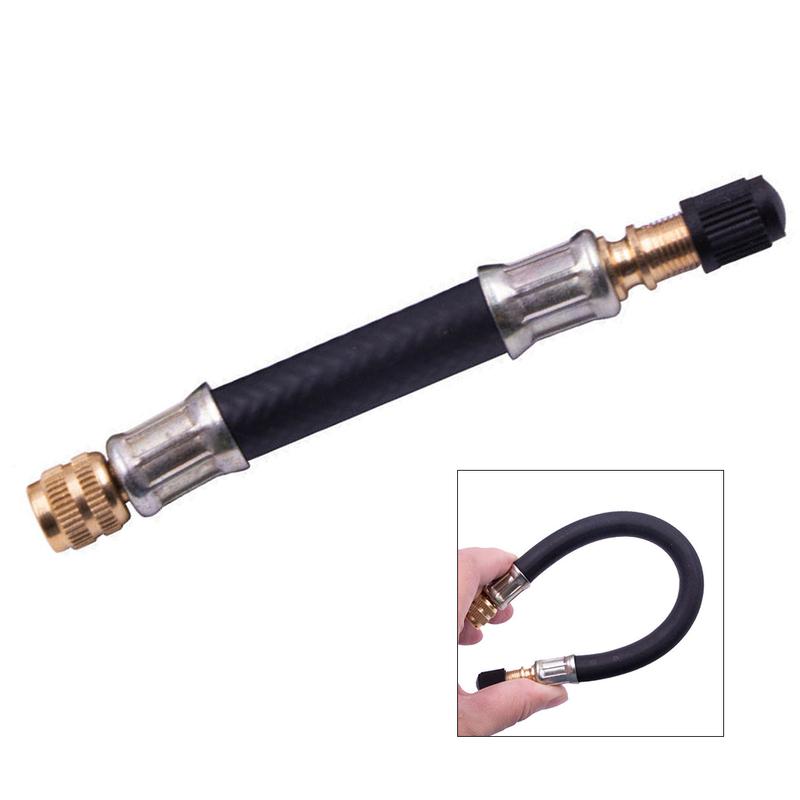 100 Mm Car Valve Extension Adapter with Valve Cap for Cars Trucks Motorcycles Bicycles Compatible with Various Tire Valve Types