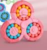 Rotating Magic Bean Fidget Toy Hand Spinner Office Relief Stress Anxiety Decompression Puzzle Cube Educational Beads Kids Adults