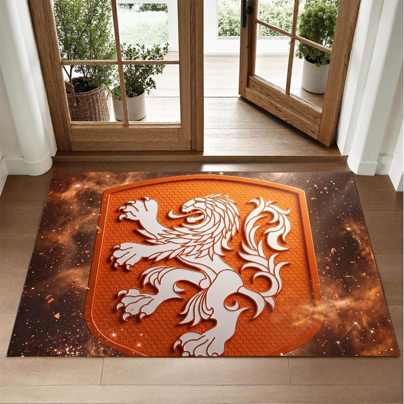 Aston Villa Football Design Crystal Velvet Rug Soft Decorative Mat for Bedroom Entrance