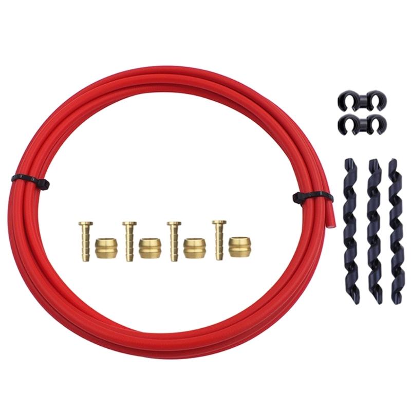 Bike Brake Hose And Brass Connection Insert Sets 3000mm Bike Bicycles Hydraulic Disc Brake Hose Kits For BH59 BH90 Avid