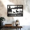 Retro Cowboy Metal Wall Art Western Home Decor Silhouette Indoor Outdoor Gift