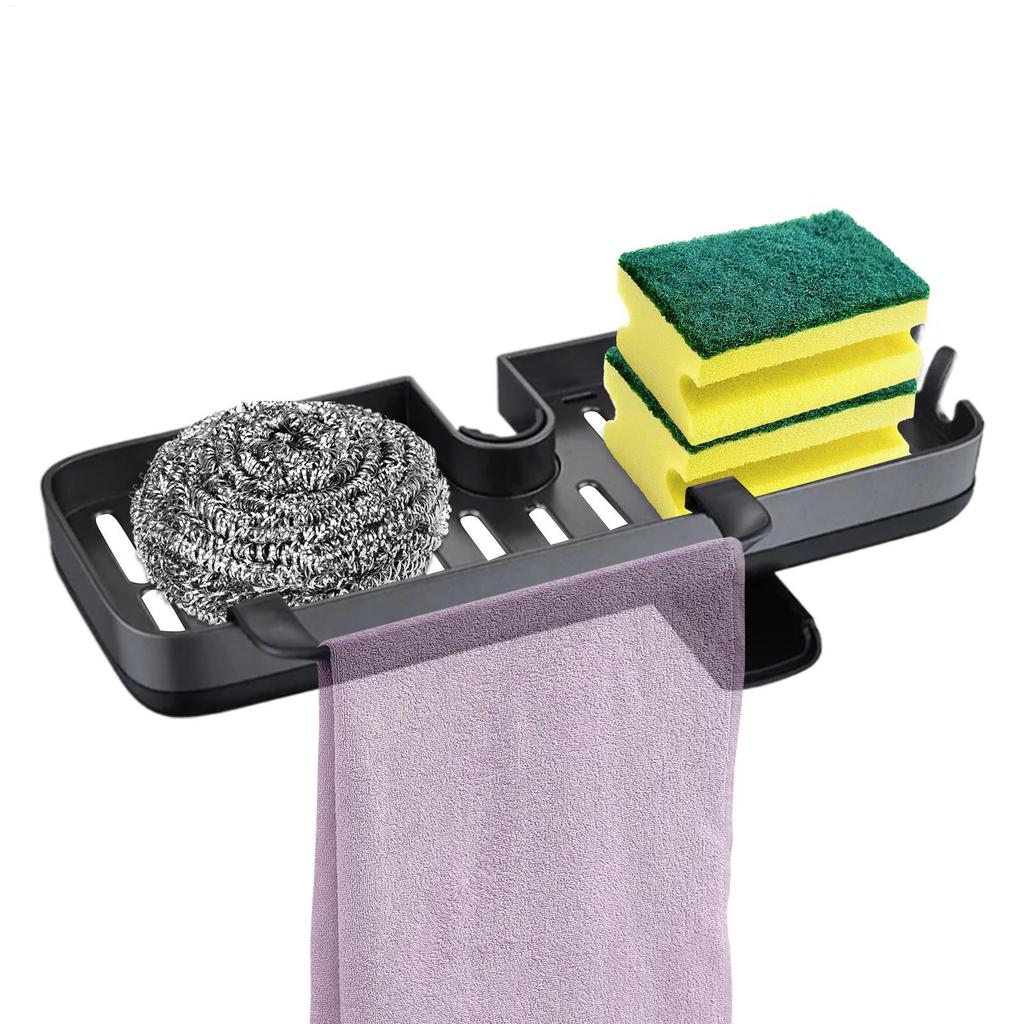 Kran handfat avloppsställ hängande kran avloppsställ Över kran handfat organizer för svampar tvål handduk hushåll