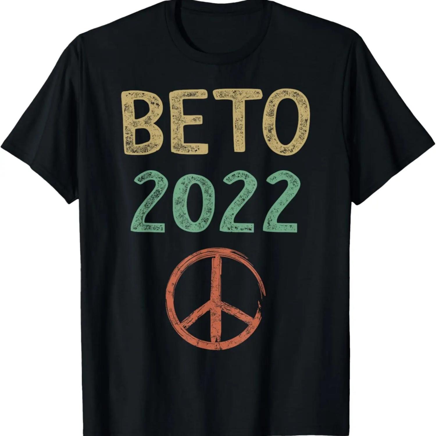 Beto 2022 Beto For Governor Of Texas Beto O Rourke Peace Men T-Shirt S