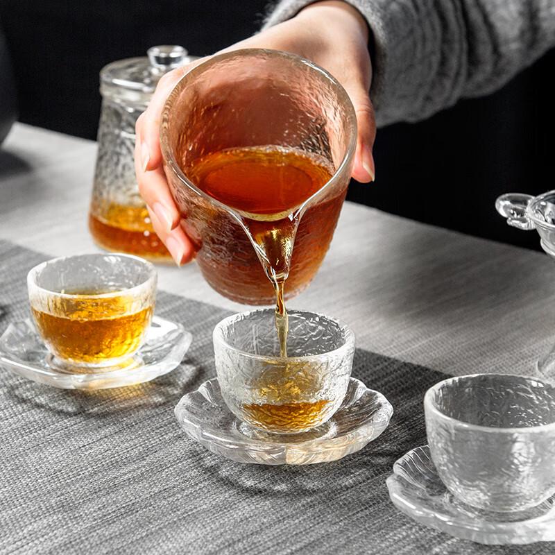 Yaji Handmade Hammered Glass Kung Fu Teacups
