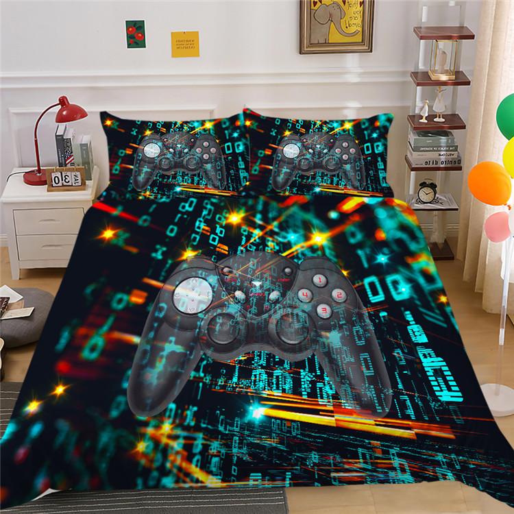 

Полиэстеровый пододеяльник наволочка двух- или трехпредметный геймпад 3D цифровая печать A pair of pillowcases 50 * 90
