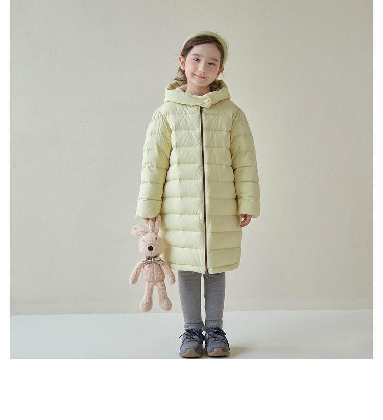 

Хлопковая одежда с подкладкой для девочек, новая зимняя одежда, хлопковая пуховая куртка принцессы, пальто, куртка высокого качества с хлопковой подкладкой средней длины 160cm бежевый