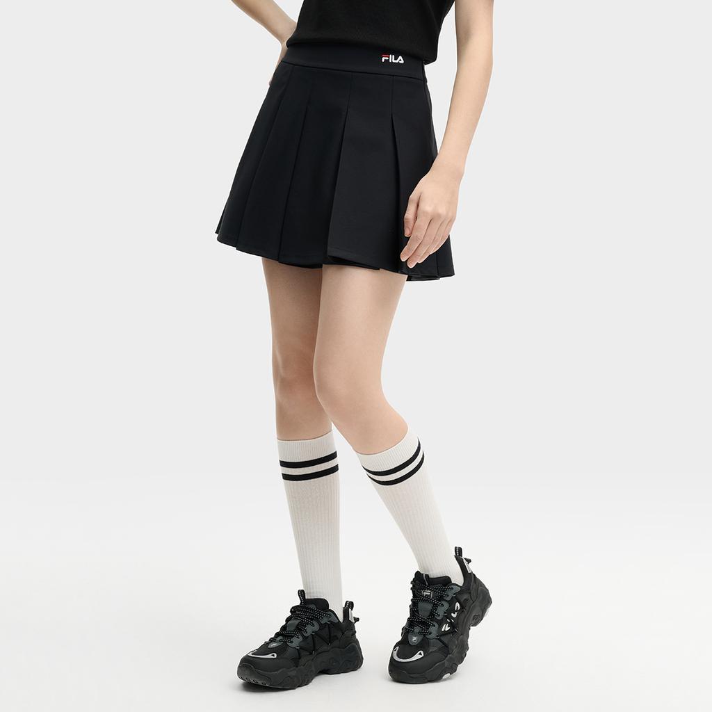 New FILA TENNIS Casual Short Skirts Women's Jet Black BK A51W523301F-BK