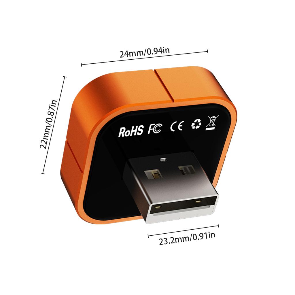 Wireless Fit For CarPlay Fit for Android Auto Adapter 2 in 1 Mini Aluminum Alloy Car Screen Mirroring Adapter Suitable