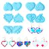 Valentine's Day Series Earring Silicone Mold Suitable for Epoxy Resin Diy Craft Earrings Pendant Earrings Jewelry Making