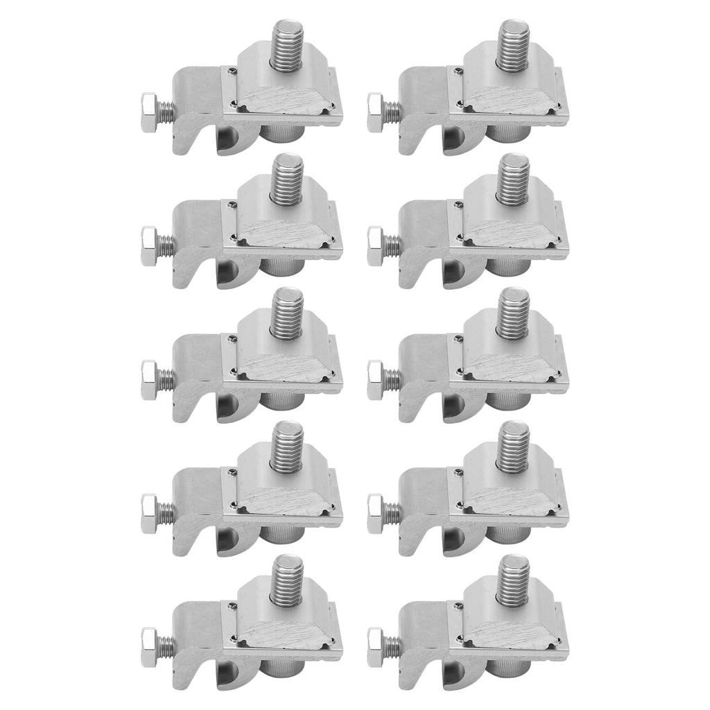 10Pcs Solar Mounting System Grounding Clip Lug Bracket Clamps Photovoltaic Support Parts