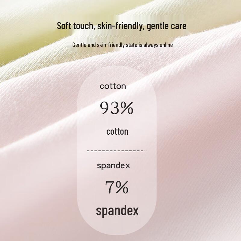 FENTENGCARE Women's Seamless Mid-Waist Antibacterial Panties (6-Pack)