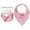 Women Head Scarf Solid Color Hair Accessory with Macaron Pastel Colors Elastic Band Stretchy Versatile Triangular Wrap for Fashion Daily Use Hair Band