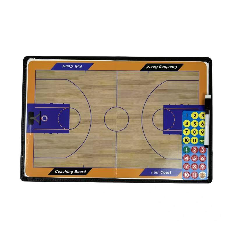 Dual-Sided Magnetic Tactical Coaching Board: Portable Foldable for Basketball & Football Training