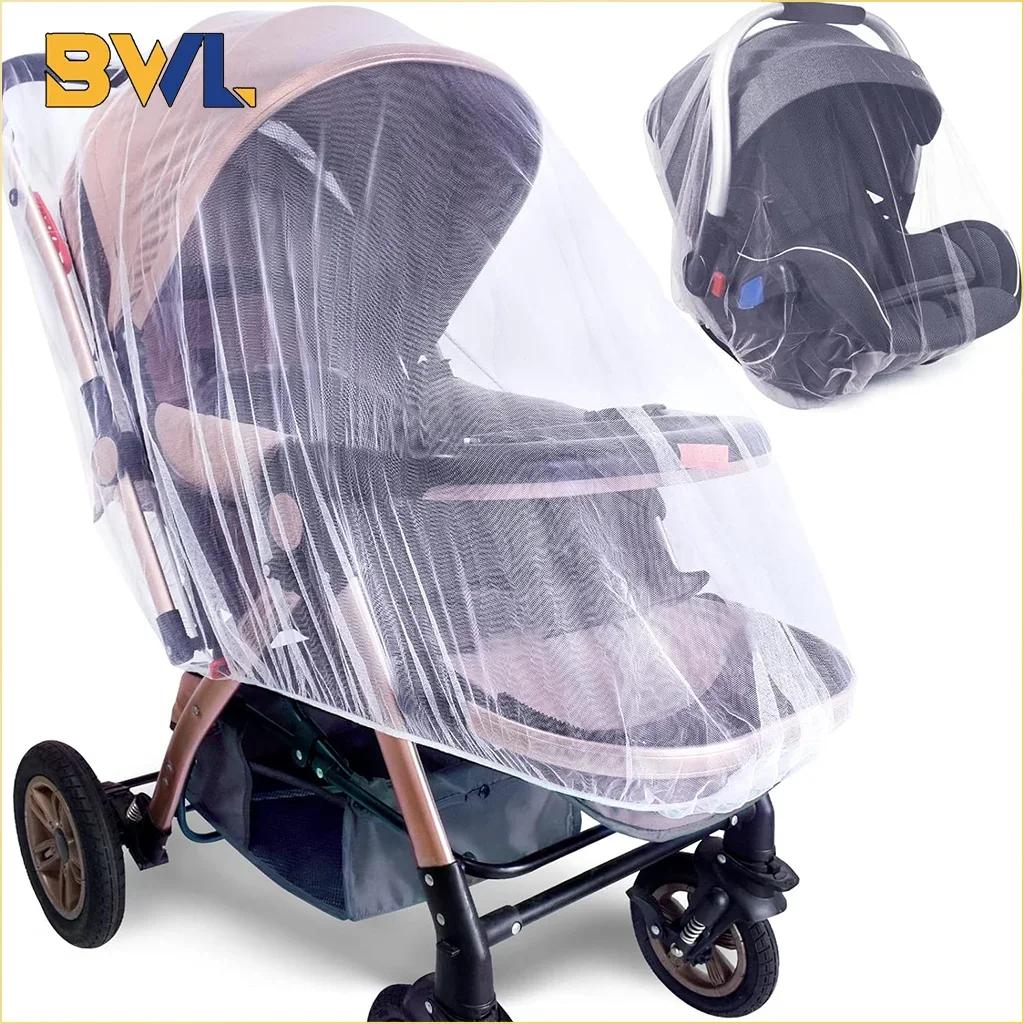 Baby Mosquito Net for Stroller Reusable Bug Net for Stroller Portable Mini Crib Portable & Durable Baby Insect Netting