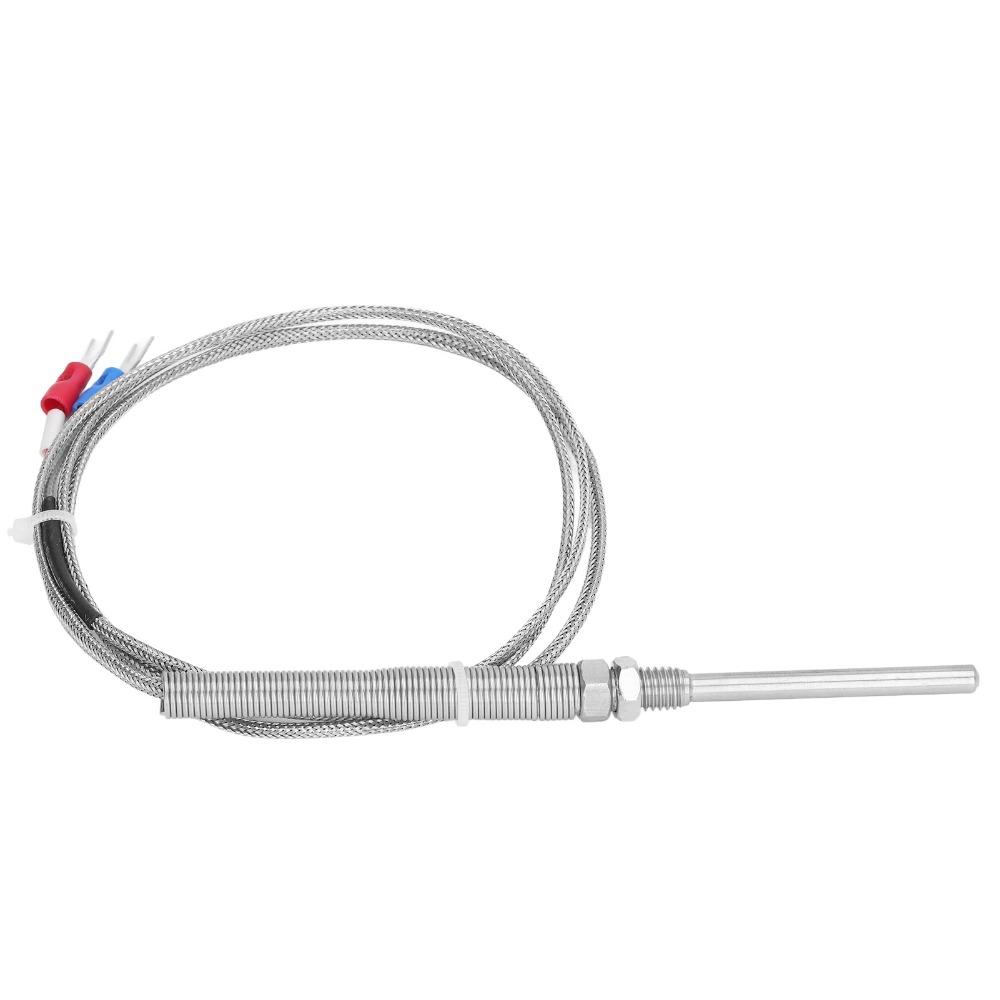 304 Stainless Steel K Type Thermocouple with Insulation Thermocouple Sensor  Temperature Gauge